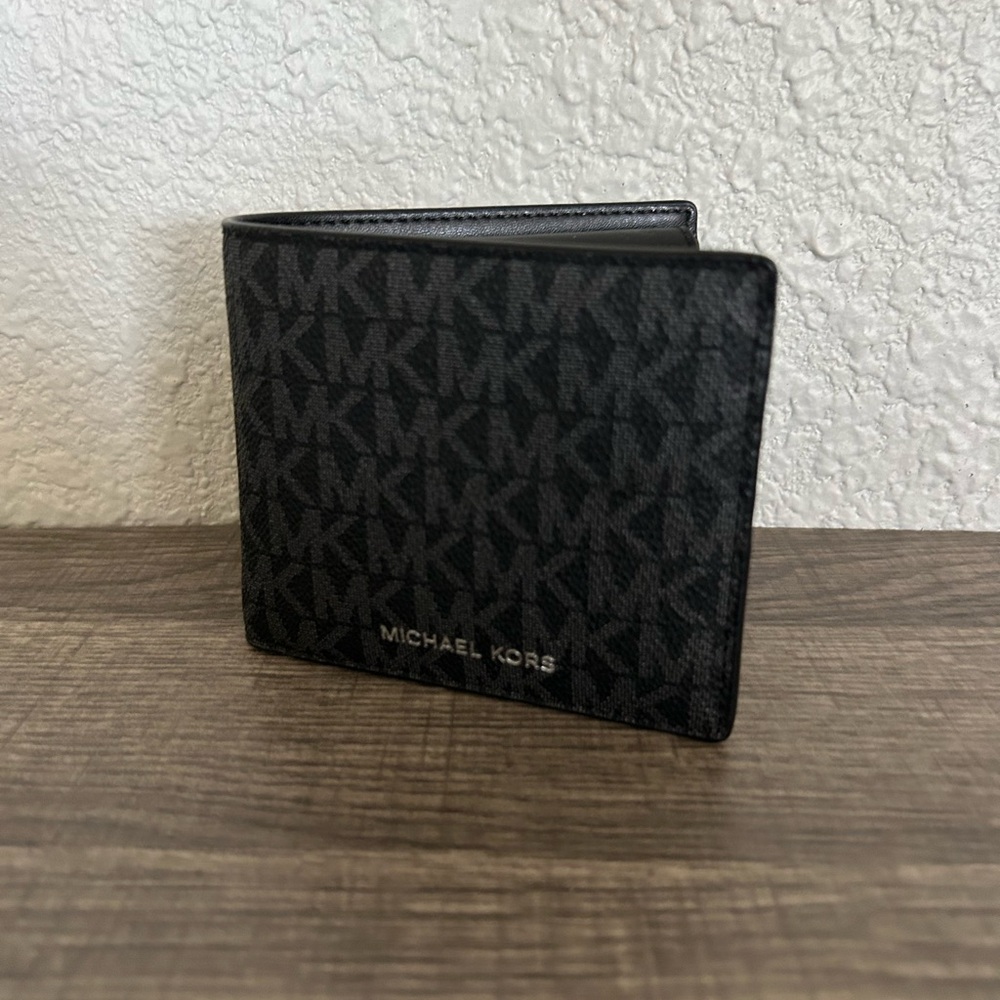 Michael Kors Monogram Black Card Holder
